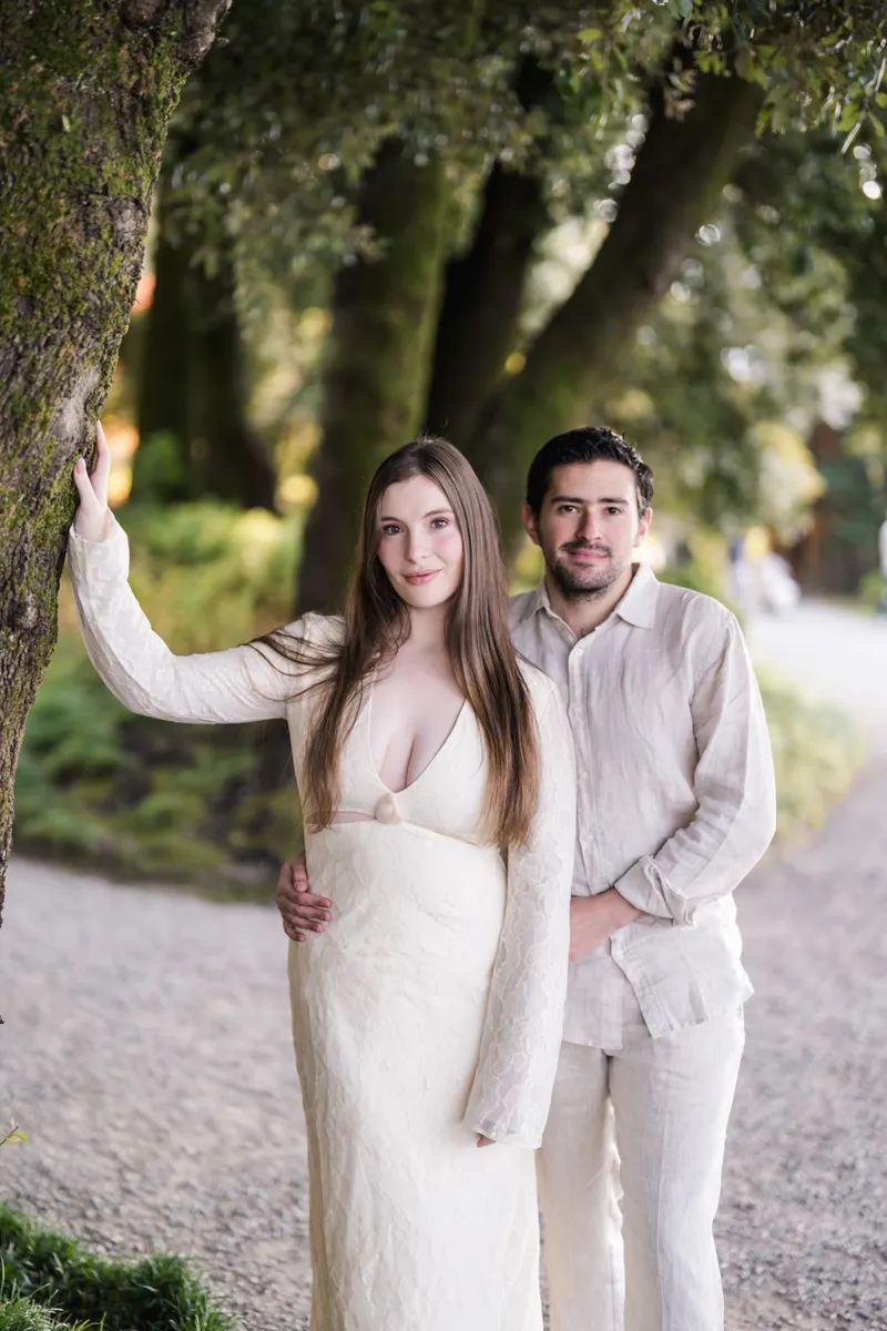 Dani y Edu en el Lago de Como, en la sesión de Cristiano Ostinelli.